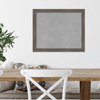 Amanti Art Grey Framed Magnetic Board 18x22 Small Vision Board for use with Magnets, 100% Metal Sheet to Display Items as Office Decor or for Home Organization in mudroom, Kitchen or Kids Room