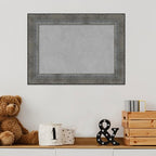 Amanti Art Silver Framed Magnetic Board 16x22 Small Vision Board for use with Magnets, 100% Metal Sheet to Display Items as Office Decor or for Home Organization in mudroom, Kitchen or Kids Room