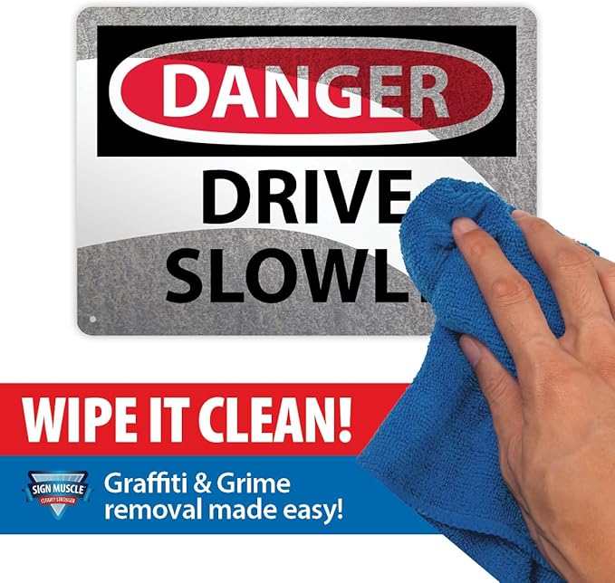 Custom OSHA Style Danger Sign 24" x 36" Aluminum Sign, Customizable "Your Text Here", by AccuformNMC Made in USA