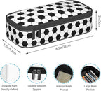 Soccer Texture Pencil Case Big Capacity Storage Pencil Pouch Stationery Bags With Zipper Portable Pen Holder Box Organizer For Boys Girls Teens Student College School Office Supplies