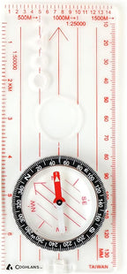Coghlan’s Outdoor Compasses – Lightweight, Durable Navigation Tools for Hiking, Camping, Orienteering & Survival with Map, Wrist, Lensatic, LED, and Carabiner Options