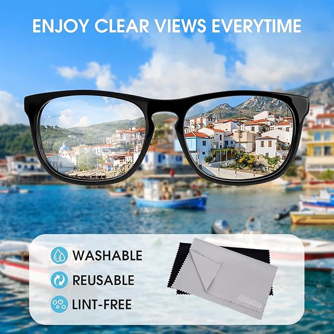 18 Pack Premium Microfiber Cleaning Cloths for Glasses, Glasses Cleaning Cloth for Cleaning Lenses, Screens, Cameras, Cell Phone, Eyeglasses, LCD TV Screens, Tablets and More