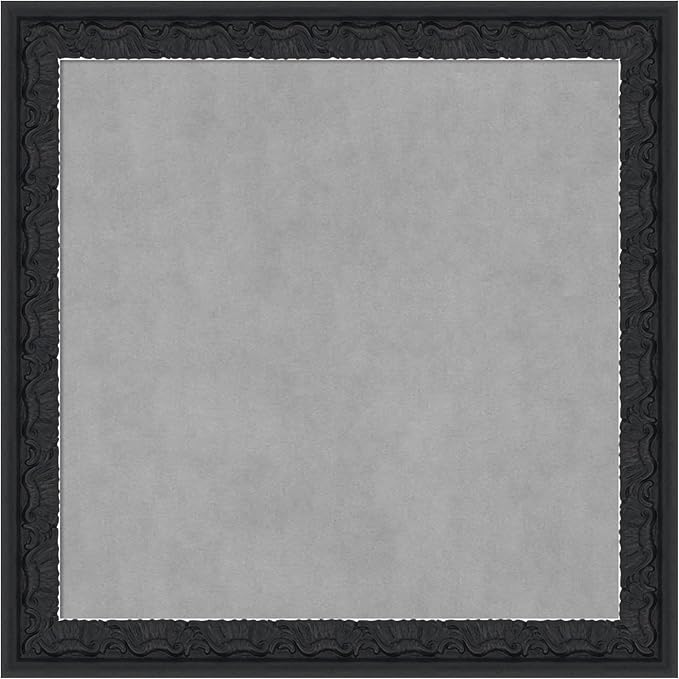 Amanti Art Black Framed Magnetic Board 14x14 X-Small Vision Board for use with Magnets, 100% Metal Sheet to Display Items as Office Decor or for Home Organization in mudroom, Kitchen or Kids Room