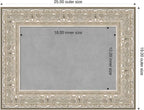 Amanti Art Silver Framed Magnetic Board 19x25 Small Vision Board for use with Magnets, 100% Metal Sheet to Display Items as Office Decor or for Home Organization in mudroom, Kitchen or Kids Room