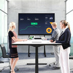 HZN 70-Inch Interactive Smart Board, 4K Touch Screen Display with 20-Point Touch, 8GB RAM + 128GB Storage, Digital Whiteboard for Classroom and Business Presentations