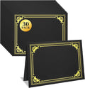 30 Packs Certificate Holders, Black Certificate Covers, Diploma Holders, Certificate Folders with Gold Foil Border for Letter Size 8.5" x 11" Certificates, Diploma, Documents, Award Cover