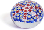 Yao Yuan Handcrafted Glass Paperweight - Beautiful Flower Figurine, Unique Desk Accessory for Home or Office (red Starfish, 3 in)