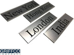 Made in USA Personalized Desk Name Plate – Custom Engraved Office Sign, 2”x8” – Choose Color, Font & Holder by Griffco Supply