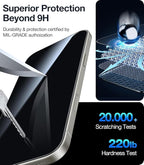 UltraGlass Ultra 9H+ Glass for iPhone 13/13 Pro Privacy Screen Protector [No.1 Military Grade Shatterproof & 100% Anti Spy] Glass Privacy Screen iPhone 13/13 Pro Tempered [Longest Durable],2 Pack