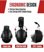 Copkim 12 Pcs Hearing Protection Ear Muffs NRR 28dB Noise Reduction Headphones Shooting Ear Protection Earmuffs(Black)
