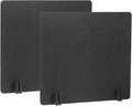 PATIKIL Desk Divider, 2 Set 24 x 24 Inch Acoustic Freestanding Desk Divider Desk Privacy Panel with 8 Pcs Support Feet for Library Office Workstation, Black