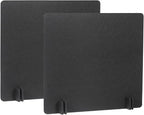 PATIKIL Desk Divider, 2 Set 24 x 24 Inch Acoustic Freestanding Desk Divider Desk Privacy Panel with 8 Pcs Support Feet for Library Office Workstation, Black