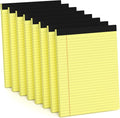 Aidunmis 8 Pack Yellow Legal Pads 8.5 x 11 Wide Ruled Note Pads 8.5x11 Lined Paper Writing Pads Notepads 8.5 x 11 Notebook Paper for Work Legal Notepads Yellow Pads of Paper 30 Sheets per Legal Pad