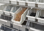 Seville Classics Commercial 7-Tier Platinum/Gray NSF 22-Bin Rack Storage System