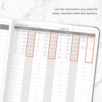 Clever Fox Inventory & Sales Log Book for Small Business – Inventory Ledger Book, Inventory Notebook, Order Tracker Book for Purchases, Sales & Reorders – Undated, Hardcover, A5, Silver Black