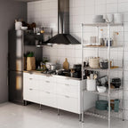 Regal Altair 24" Deep x 24" Wide x 74" Height Wire Shelving Kit | 5-Tier | NSF Commercial Storage Rack Unit