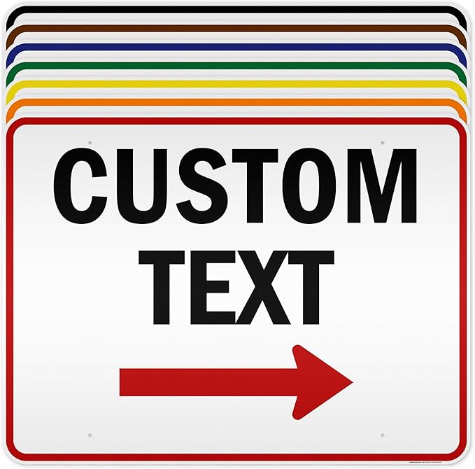 Custom Arrow and Directional Sign by My Sign Center - 36x48 Inches, Right Arrow, Reflective, Rust Free DiBound, Fade Resistant, Made in USA