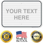 Custom Sign, Personalized Metal Signs, Customize for Office, Business, Home, Workplace, Airbnb, Delivery Signs, 12x18 Inches, 3M EGP Reflective .063 Aluminum, Fade Resistant, Made in USA by Sigo Signs