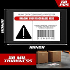 Janlaugh 50 Pcs Industrial Clear Label Protectors 10 x 6 Inch Waterproof Clear Labels Seals for Protecting Barcodes, Industrial Floor Markers, Numbers