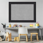 Amanti Art Black Framed Magnetic Board 25x33 Medium Vision Board for use with Magnets, 100% Metal Sheet to Display Items as Office Decor or for Home Organization in mudroom, Kitchen or Kids Room