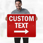 Custom Arrow,Custom Directional Sign, Right Arrow, 24x30 Inches, 3M EGP Reflective, Rust Free .080 Aluminum, Fade Resistant, Made in USA by My Sign Center