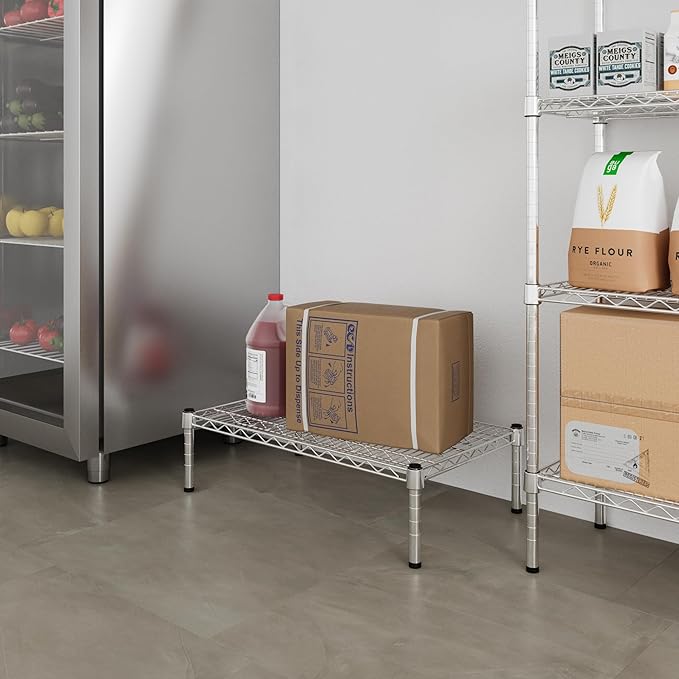 Regal Altair 18" Deep x 30" Wide x 8" Height 1-Tier Wire Shelving Kit | NSF Commercial Storage Rack Unit