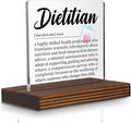 Dietitian Desk Sign Gift for Nutritionists, Thank You Appreciation Plaque for Registered Dietitian Office Decor, Nutritional Counseling Desk Display PA068