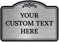 Custom Decorative Sign, Personalized Metal Sign for Business, Driveway, Home, Airbnb, Office Door Plaque, Brushed Nickel Sign, 14x10 Inches, ACM, Fade Resistant, Made in USA by Sigo Signs