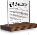 Obstetrician Appreciation Gift for Women’s Healthcare Providers, Thank You Desk Decor Sign for OB Doctors, Pregnancy Care Recognition Plaque PA065