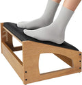 XINGMIAOWJ Ergonomic Foot Rest, 4 Adjustable Height Foot Stool,Footrest Under Desk， Soft Cushions,Foot Rest Office,Improving Posture, Promoting Blood Circulation（Natural）