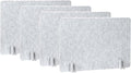 PATIKIL Desk Divider, 4 Set 24 x 16 Inch Acoustic Freestanding Desk Divider Desk Privacy Panel with 16 Pcs Support Feet for Library Office Workstation,Light Grey
