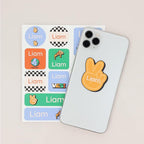 Large Name Labels for Kids (33) - Custom Stickers for Daycare and School Supplies - Durable, Waterproof Stickers for Water Bottles, Lunch Boxes, and More with Unique Designs - Stay Cool