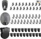 TORISING Cubicle Hooks 40 Pcs & Cubicle Clips 20Pcs Fabric Panel Wall Hooks Cubicle Clips Notes Memos Standard Size for Office Home Kitchen Room Board Hanging Supplies