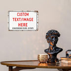 Custom Sign Personalized Custom Metal Sign, Customize For Office, Business, Workplace, Office, Home, Delivery Signs 8x12