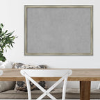 Amanti Art Silver Framed Magnetic Board 22x30 Medium Vision Board for use with Magnets, 100% Metal Sheet to Display Items as Office Decor or for Home Organization in mudroom, Kitchen or Kids Room