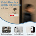 Vacant/In Use Privacy Sign for Home Office Restroom Conference Hotels Hospital - Occupied Door Indicator Slider Tells Whether Room Is in Use - 7'' x 1.5'' Stainless Steel