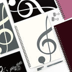 MAXCURY Blank Sheet Music Composition Manuscript Staff Paper Art Music Notebook Black 100 Pages 26x19cm (White/Grey Green)