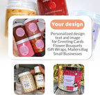 Custom Labels & Stickers - Personalized with Logo & Text (100-500, 1.5x1 Inch Diamond)
