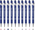 CRME Custom Engraved Ballpoint Pens Bulk Customized Metallic Printed Name Pens Black Ink Personalized Pen with Text Business Logo Smooth Writing for Professionals Friends Church Blue Pen