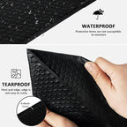 skardeco 4x8 Inch Black Bubble Mailers 40 Pack Self-Seal Poly Padded Envelopes Suitable for Small Businesses to Package and Mail Jewelry Cosmetics, Electronic Products, Cards (Black, 4 x 8-40)