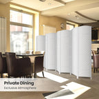 Cocosica Folding Room Divider, Weave Fiber Privacy Screen, Extra Wide Room Screen Divider Separator, Decorative Separation Wall Divider, Freestanding Room (8-Panel)