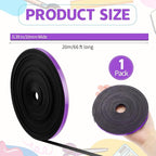 AmazingSpark Magnetic Tape Roll Thin Strips, 0.39 Inch x 66 Feet Magnetic Board Dividers Whiteboard Graphic Decorative Tape Marking Line for Classroom Office Art Accessories(Purple)