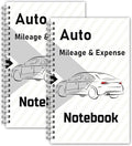 INKNOTE 2 Pcs Auto Mileage Log Book Expense Record Notebook for Car for Small Business Driving Bookkeeping 7.87 X 5inch