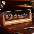 Custom Desk Name Plate Personalized, Light Up Office Name Sign for Boss Coworker Employee, Appreciation Gifts for Professionals, Modern Office Decor