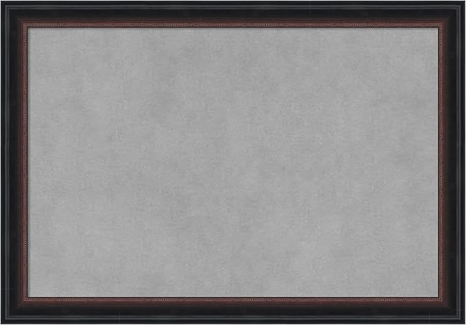 Amanti Art Black Framed Magnetic Board 14x20 Small Vision Board for use with Magnets, 100% Metal Sheet to Display Items as Office Decor or for Home Organization in mudroom, Kitchen or Kids Room