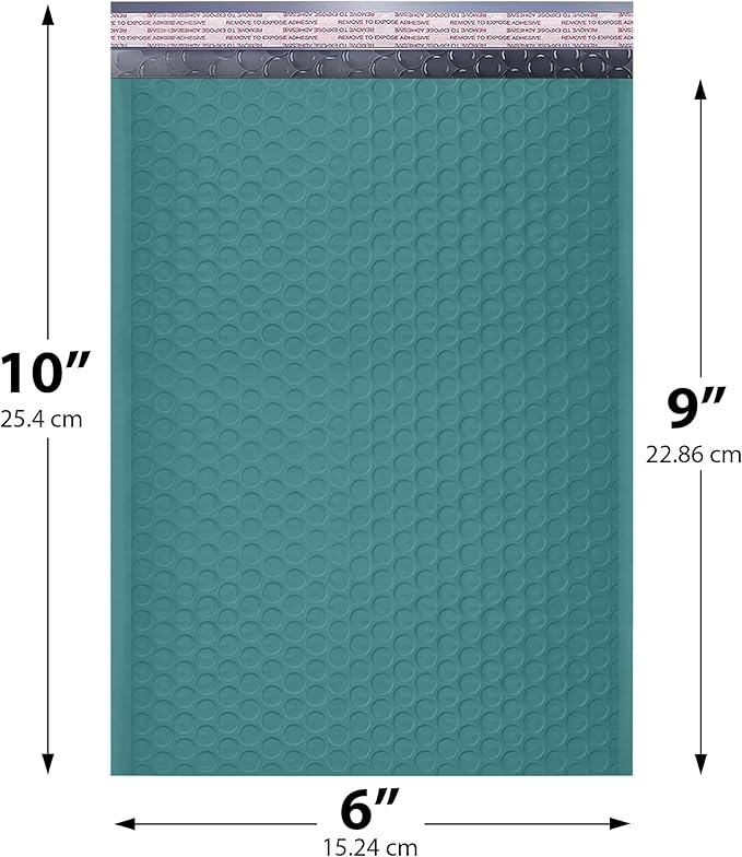 Green Small Poly Bubble Mailers 6x10 inch #0 | Self Seal Padded Envelopes | Cushioned Bubble Mailer | Usable Size 6x9 | WaterProof | Lightweight mailing Shipping Bags | 250 Pack Bulk