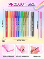 EBANKU Nail Art Pens Set, 12 Colors 3D Nail Polish Pens Acrylic Paint Pens Nail Markers for Nail Art Drawing Painting Manicure Tools Nail Design Kit Home Nail Salon DIY, 0.7MM