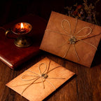 Stationary Paper and Envelopes,Letter Writing Stationery Set,Includes Vintage Papers,Vintage Envelopes,Retro Accessories,Ropes(60 Pieces)