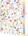 Forvencer 2026 Planner, Hardcover Calendar Planner Weekly and Monthly, Jan 2026 - Dec 2026, 8.5" x 11", Spiral Agenda Book with Tabs, Exquisite Daily Journal Organizer for Home School, Floral