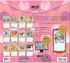 Lang Happy Life 2026 Wall Calendar – 12-Month Calendar with Stapled Binding, Linen-Embossed Joyful Artwork by Lori Siebert, 13.4" × 12"
